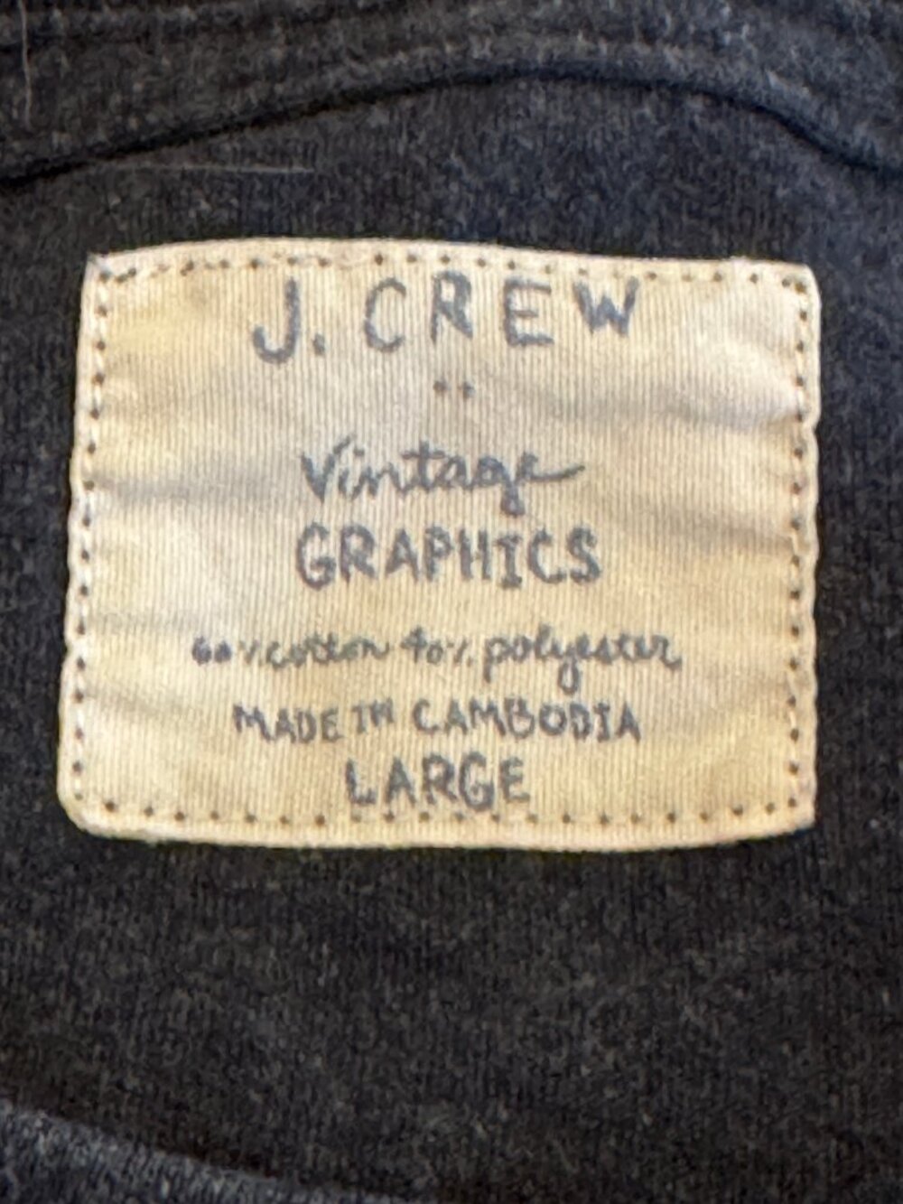 Unisex J. Crew Vintage Graphics Quarter Horse Tavern T-Shirt Size Large - Picture 3 of 4